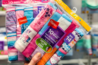 hanes kids' 14-packs of underwear at target