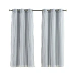 Blackout Curtain Panel with Sheer Overlay