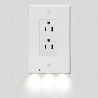 until gone Outlet Cover with LED Night Light stock image 2012 1