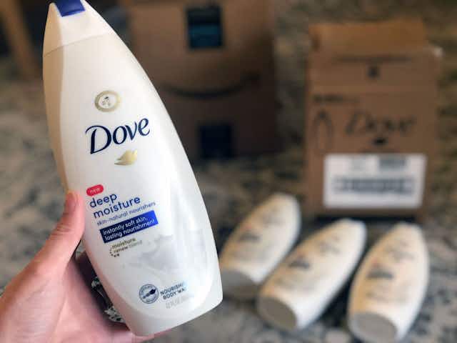 Dove Deep Moisture Body Wash, Only $2.88 per Bottle on Amazon card image