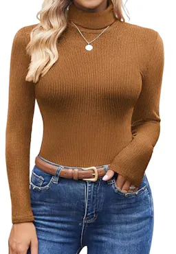 Ekouaer Women's Turtleneck Top