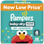 3 Pampers Baby Dry Diapers