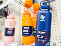 Takeya 22-Ounce Water Bottles, Just $14 at Target card image