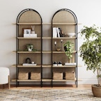 5-Shelf Etagere Bookcases, 2-Pack