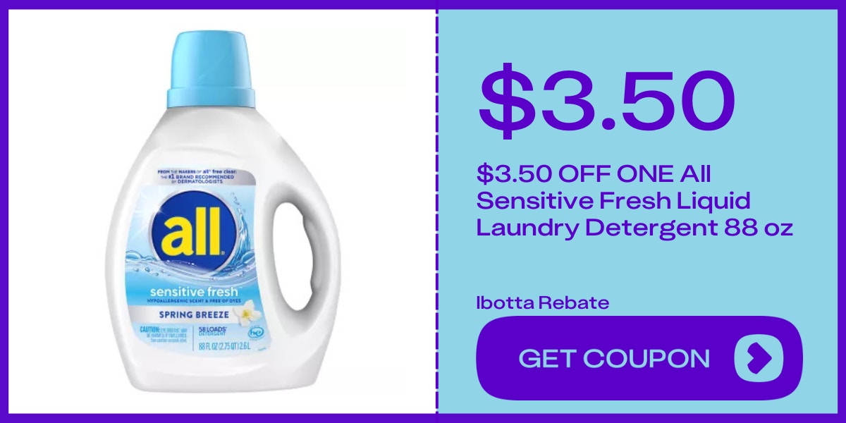 all sensitive fresh liquid laundry detergent 88 oz