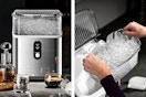2 lifestyle images of the Kissair nugget ice maker