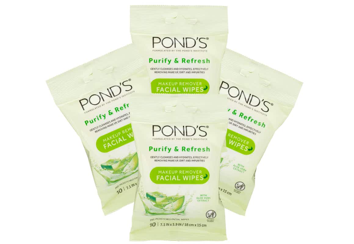 Pond's Purify & Refresh Facial Wipes 4Pack, Only 2.92 on Amazon The
