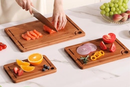 B0FHW3MNKN Bamboo Cutting Board 3 pack