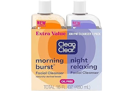 2 Clean & Clear Cleanser 2-Packs 