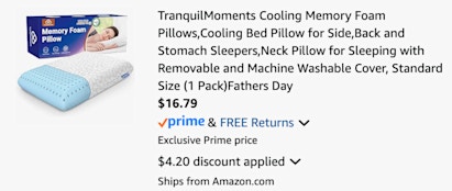 Cooling Memory Foam Pillow B0DRG7YDJ2