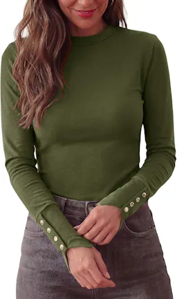 KIRUNDO Women's Long Sleeve Top