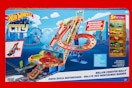hot wheels roller coaster rally playset collage