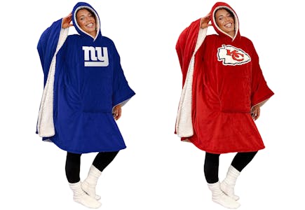 NFL Wearable Hooded Blanket