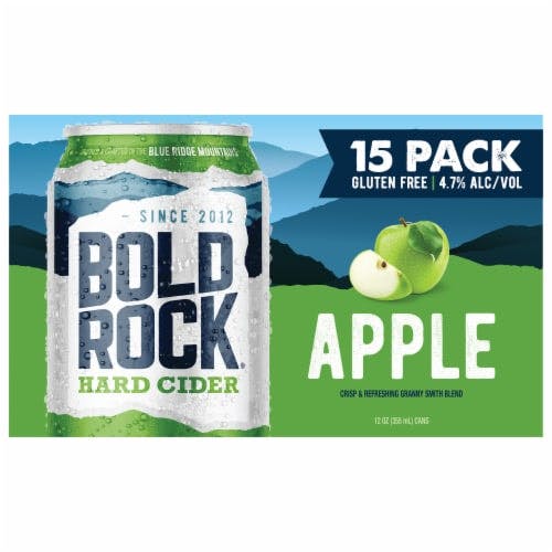 Bold Rock Hard Apple Cider 15-Pack