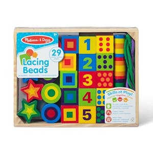 Melissa & Doug Wooden Lacing Beads