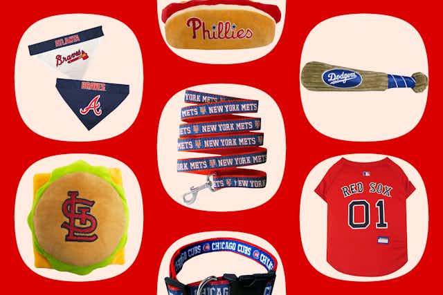 Save on MLB Gear at Petco: $9 Toys, $12 Collars, $26 Jerseys, and More card image