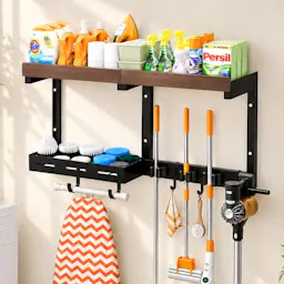 Broom and Mop Organizer