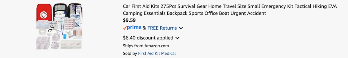 Amazon First Aid Kit 2025