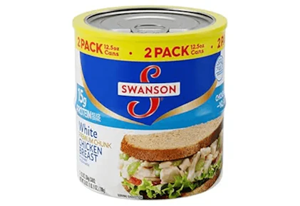 5 Swanson Canned Chicken 2-Packs