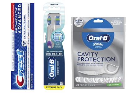 1 Crest + 2 Oral-B Products