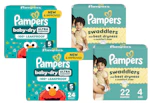 4 Pampers Diapers Packs