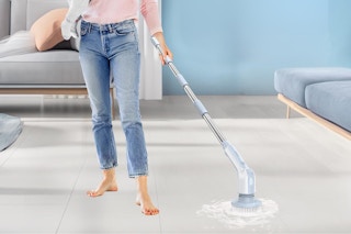 Person using YHQ Cordless Electric Spin Scrubber