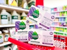 3 seventh generation dryer sheet boxes sitting on a target cart