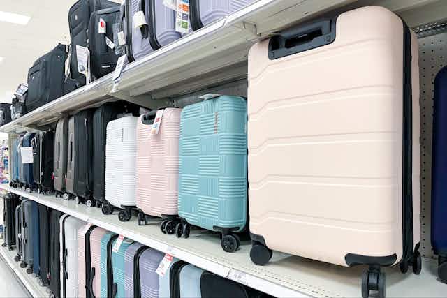 Skyline Hardside Spinner Suitcase, Only $47.49 at Target card image