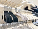brightroom flocked hangers set sitting on a target shelf