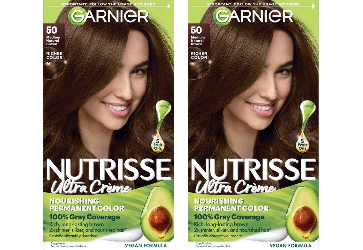2 Garnier Nutrisse Hair Color Boxes