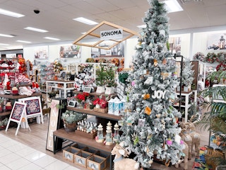 christmas section at kohls