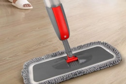 Highly Rated Spray Mop With Reusable Pads, Only $17.99 With Amazon Coupon card image