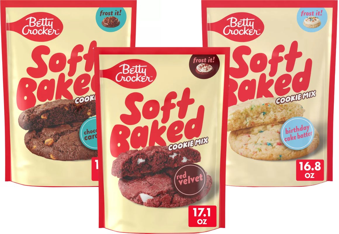 3 Betty Crocker Cookie Mixes