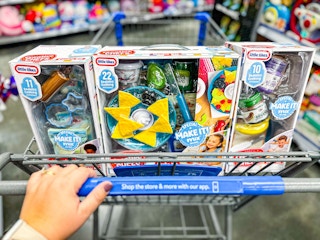 3 Little Tikes Creative Chef Kits in Walmart shopping cart