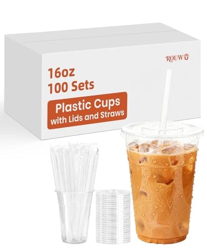 Clear Plastic Cups with Lids