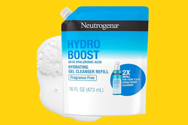 Neutrogena Hydro Boost Facial Cleanser Refill, Now $4.24 on Amazon card image