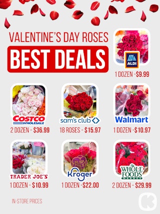 Valentine's Day rose prices 2026