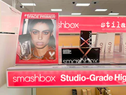 smashbox makeup primers sitting on a target shelf