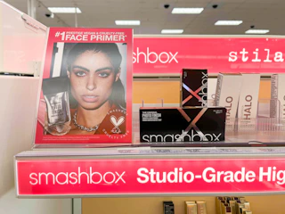 smashbox makeup primers sitting on a target shelf