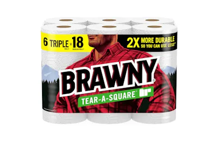 3 Brawny Paper Towels 6-Packs