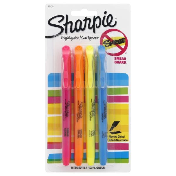 2 Sharpie Highlighters 4-Packs