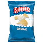 2 Ruffles Potato Chips Bags
