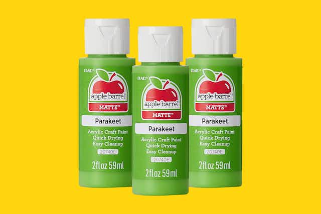 Apple Barrel Acrylic Paint 3-Packs, as Low as $1.65 on Amazon card image
