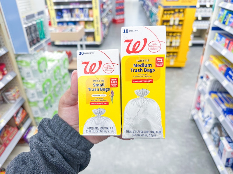 walgreens brand trash bags