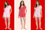 walmart way to celebrate womens pajama set collage