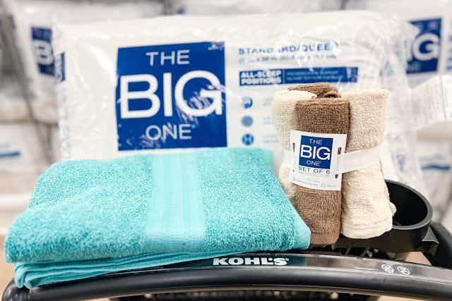 Get The Big One Bath Towels or Pillows for Only $2.54 at Kohl's  card image