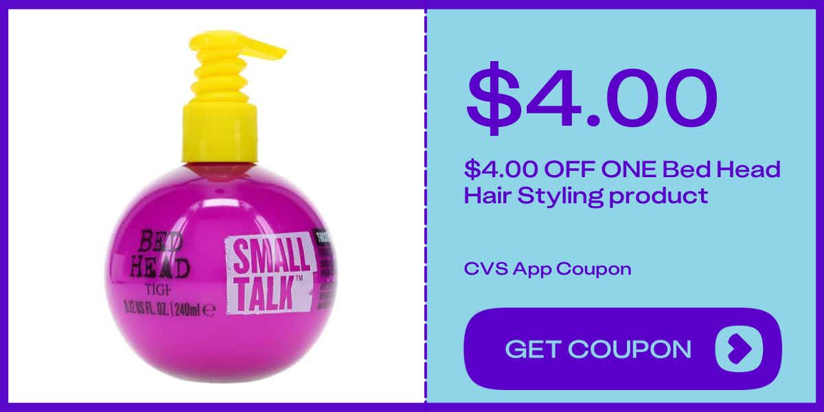 bed head small talk hair styling product