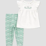 Baby Floral Ruffle Tank & Leggings Set
