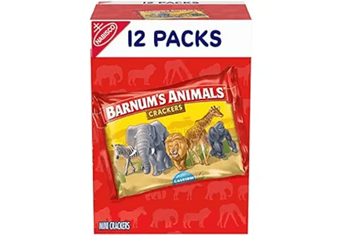 Barnum's Original Animal Crackers, 12 - 1 oz Snack Packs