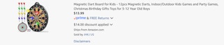 Amazon Magnetic Dart Board 2025